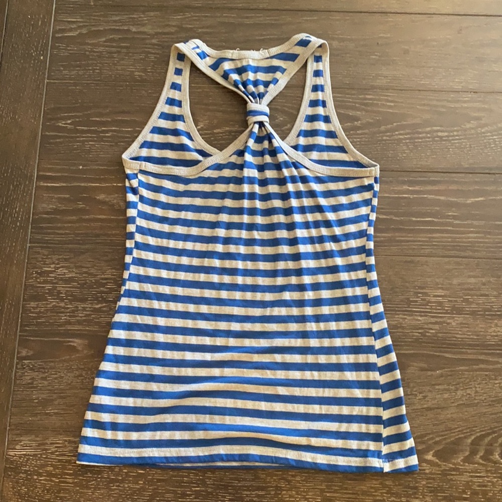 Striped racer back tank top - Picture 2 of 4